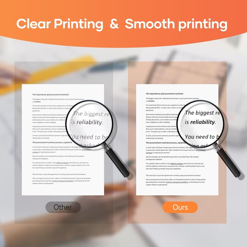 iDPRT 200 Sheets Folding Thermal Paper, US Letter 8.5 x 11 InchT hermal Papers, MT610PRO & MT888 Thermal Paper,Compatible with /HPRT/PRT Portable Printer,Continual Feeding Folded Printing Paper - Image 4